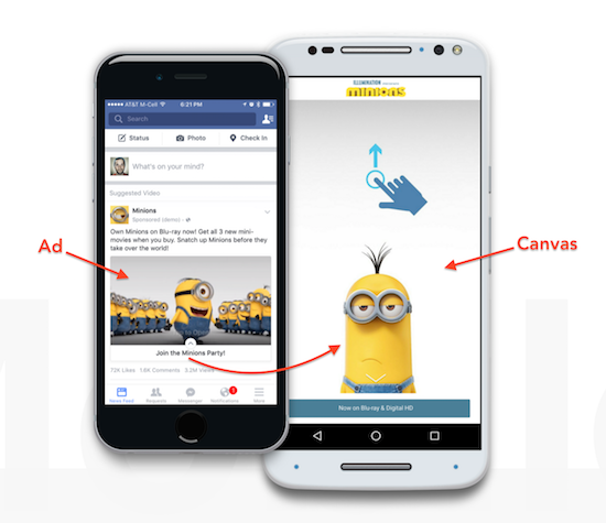 Facebook Canvas Ads Interactive Mobile Ads Rocket Clicks