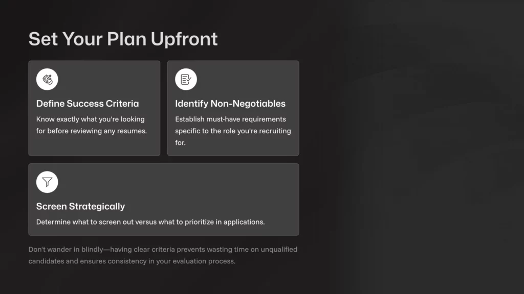 Set Your Plan Upfront