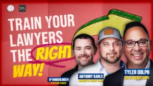 Revenue Roadmap podcast with Tyler Dolph, Anthony Karls, and JP VanderLinden, discussing the 3 phases to boost law firm productivity