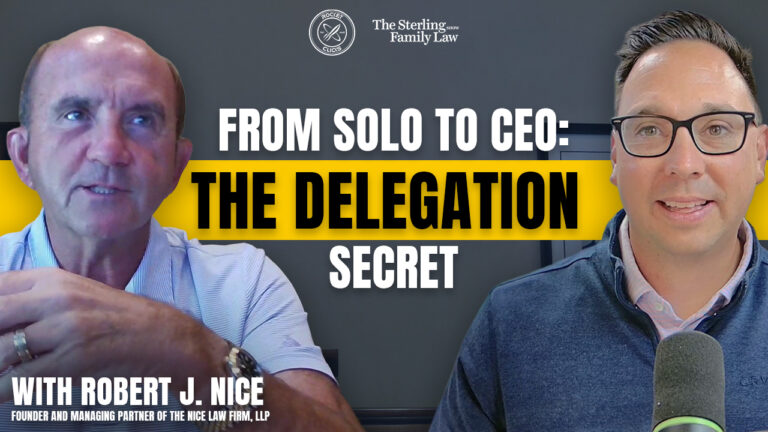 Get practical strategies on delegation, financial control, and AI tools for growing a law firm in this episode.