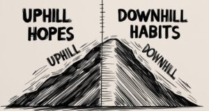 Uphill Hopes and Downhill Habits